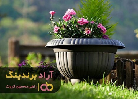 گلدان پلاستیکی سیاه اصفهان